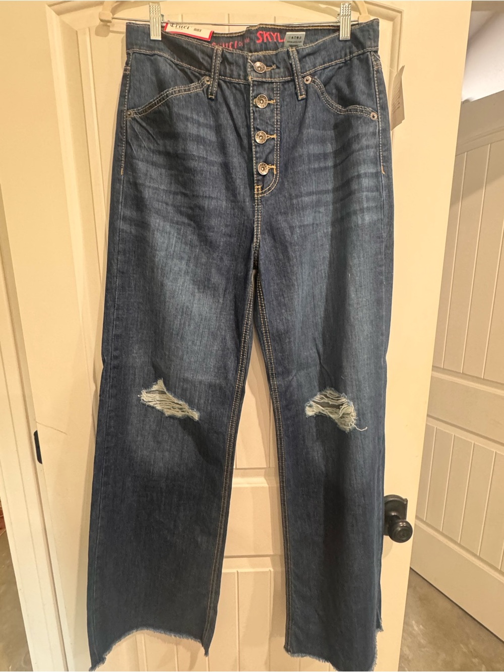 Cruel denim Skylar Blue Distressed Relaxed women’s  Jeans